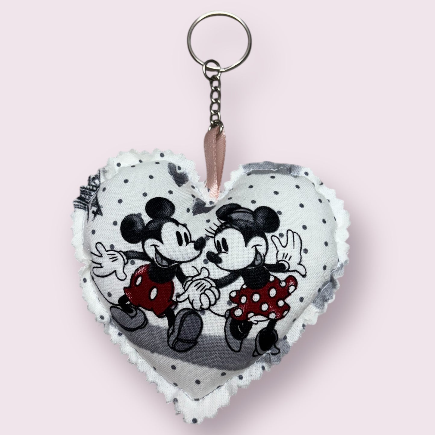 Romantic Mouse Heart Keychain