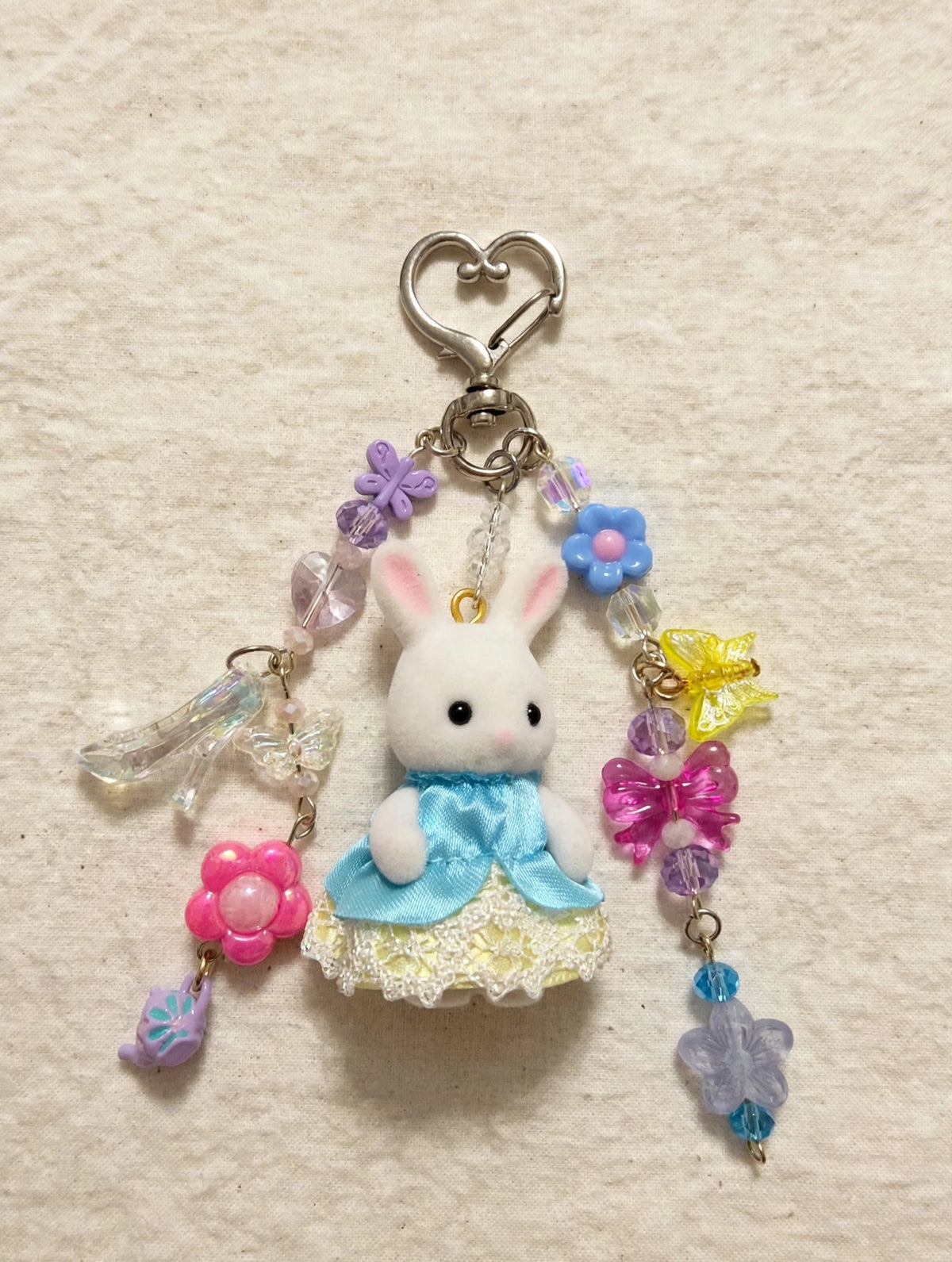 Turquoise Bunny Bag Charm