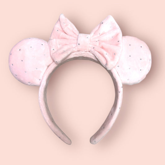 Velvet Pink and White Ears