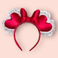 Red Silk Light Up Heart Ears