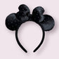 Black Velvet Rhinestone Ears