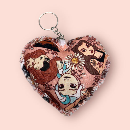 Tattoo Princess Heart Keychain