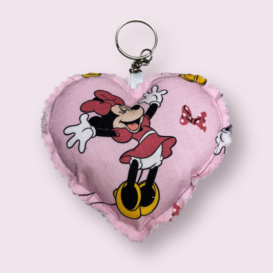 Happy Mouse Heart Keychain