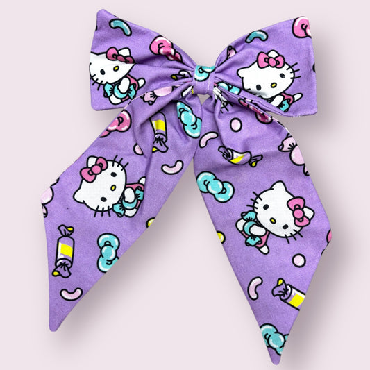 Purple Hello Kitty Bow