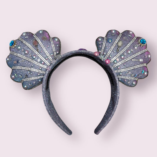 Purple Mermaid Shell Ears