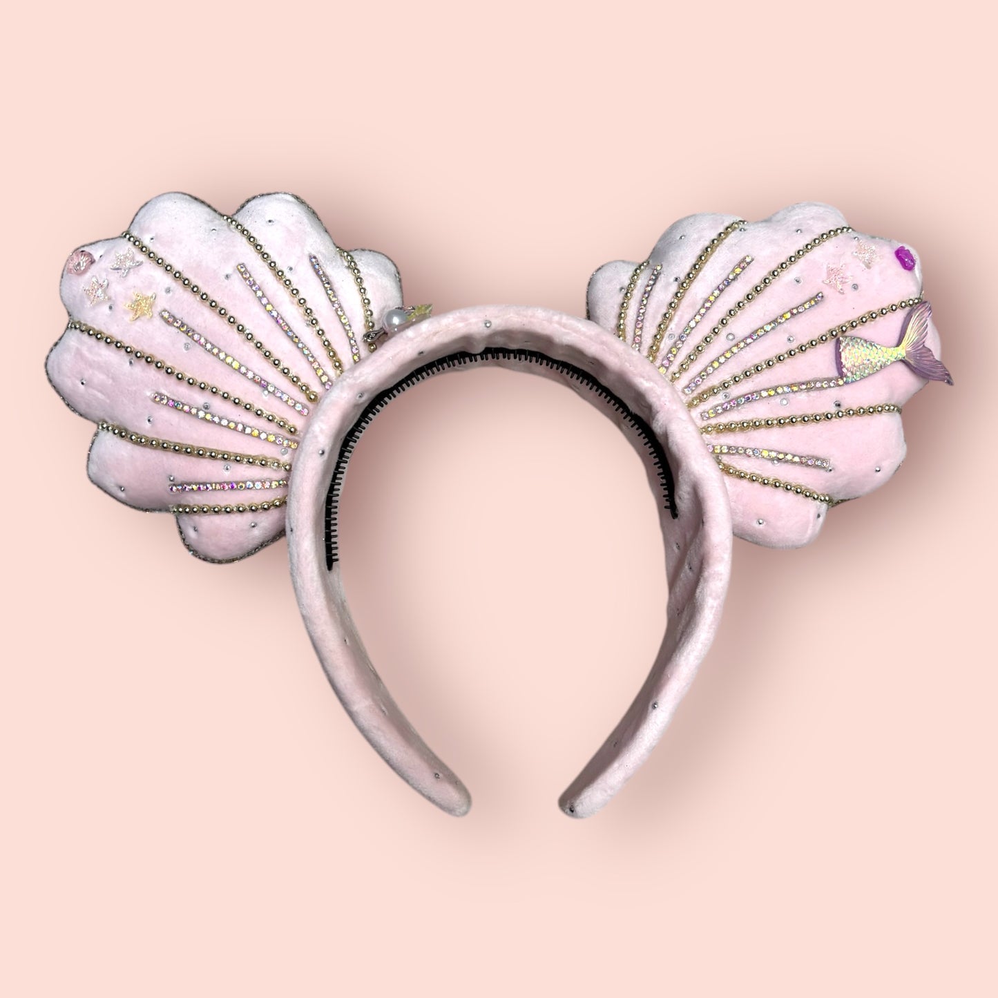 Pink Mermaid Shell Ears