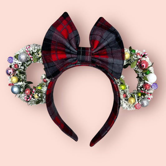 Red/Blue Wreath Light Up Ears