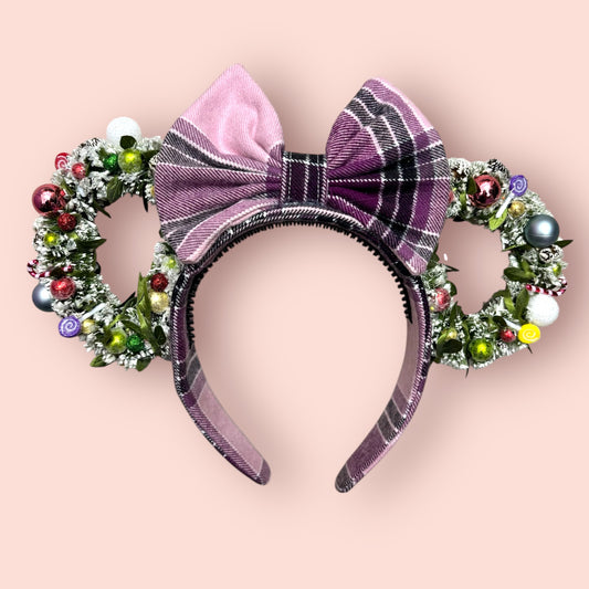 Pink Wreath Light Up Ears