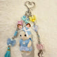 Blue Bow Bunny Bag Charm