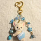 Blue Lace Cat Bag Charm