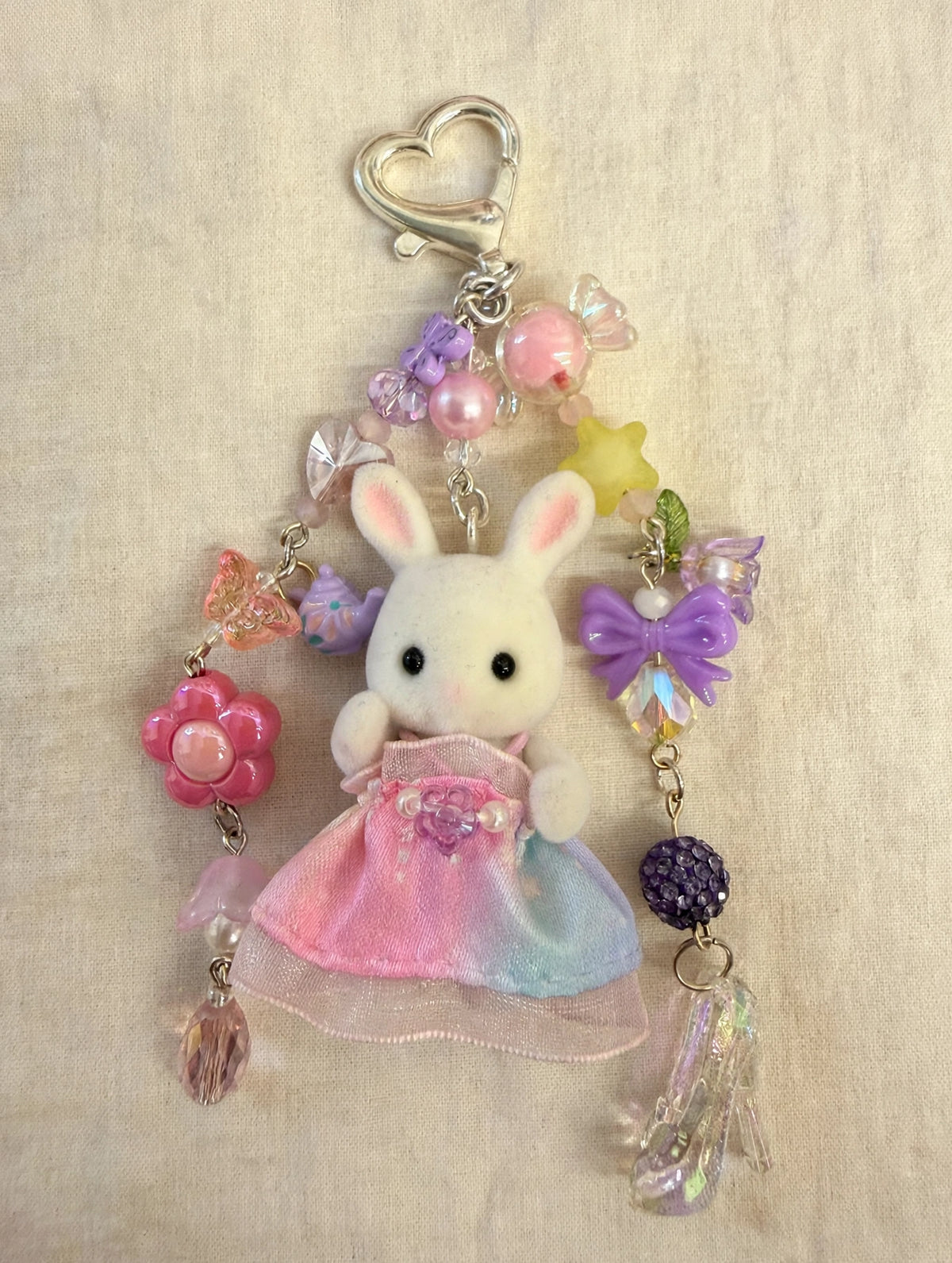 Gradient Bunny Bag Charm