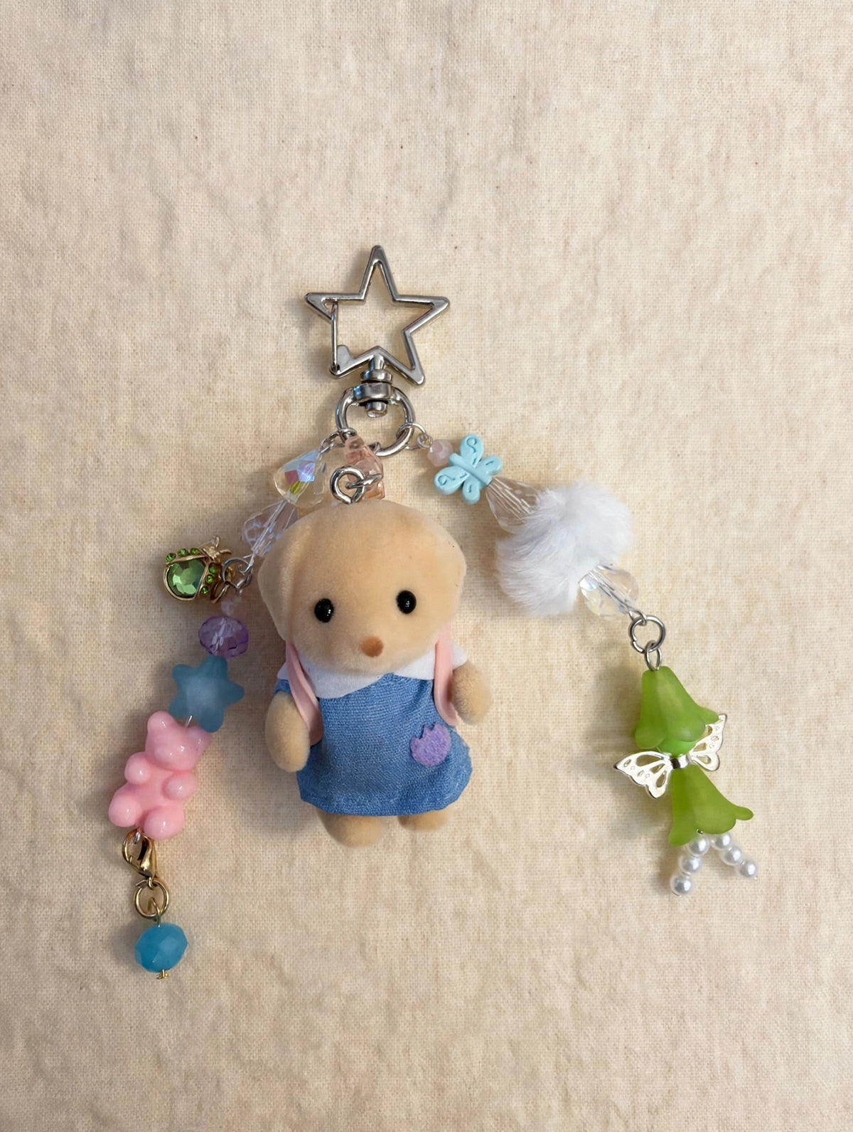 Pink Backpack Bunny Bag Charm