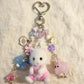 Pink Dress Cat Bag Charm