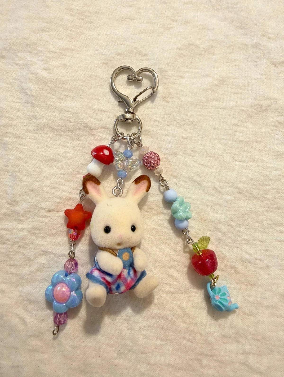 Plaid Bunny Bag Charm