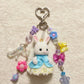 Turquoise Bunny Bag Charm