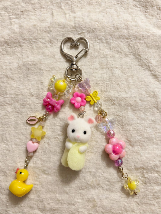 Yellow Towel Mouse Bag Charm