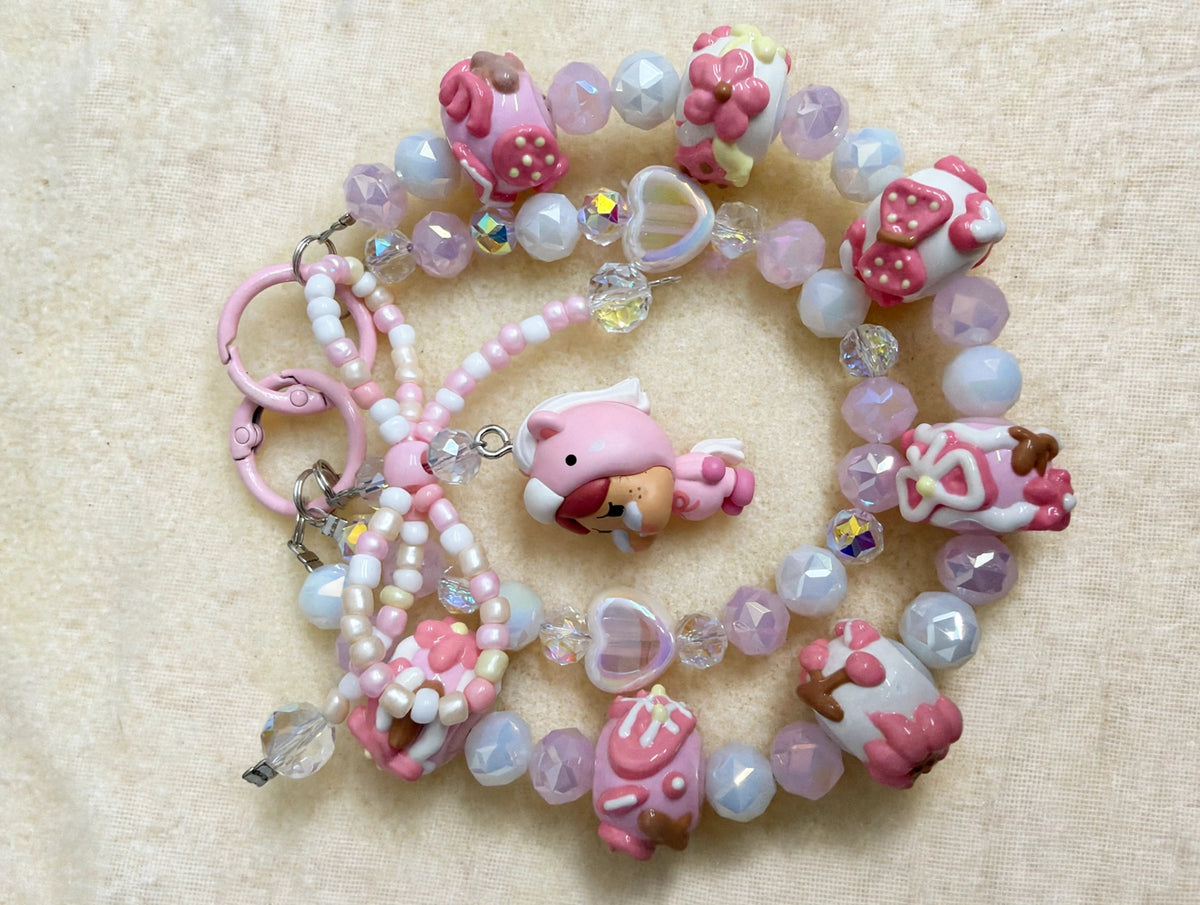 Pink Piggy Phone Charm