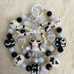 Monochrome Phone Charm