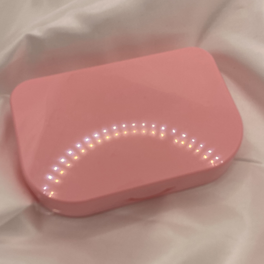 LED Mirror Set -  Light Pink