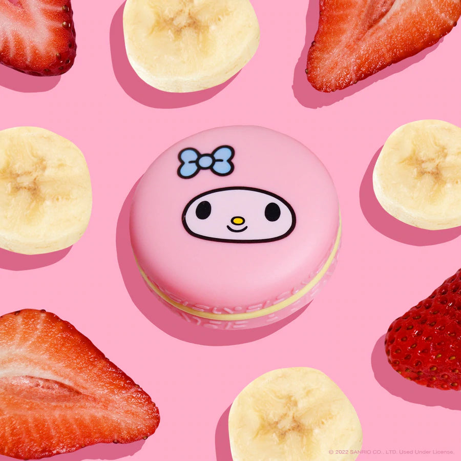 The Crème Shop x My Melody Macaron Lip Balm - Strawberry Banana