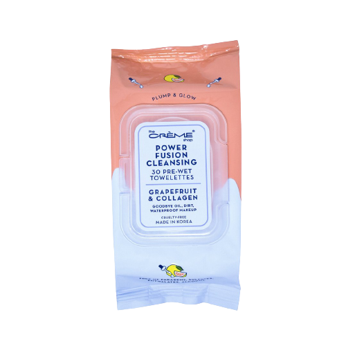 Power Fusion Cleansing 30 Pre-Wet Towelettes - Grapefruit & Collagen